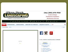 Tablet Screenshot of mossrocklandscaping.com